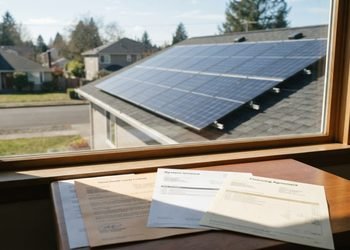 O contrato de compra do imóvel pode mostrar se as placas solares estavam incluídas entre os bens negociados