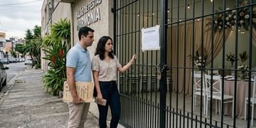 O contrato pode mostrar o que estava previsto para situações em que o espaço se torna indisponível