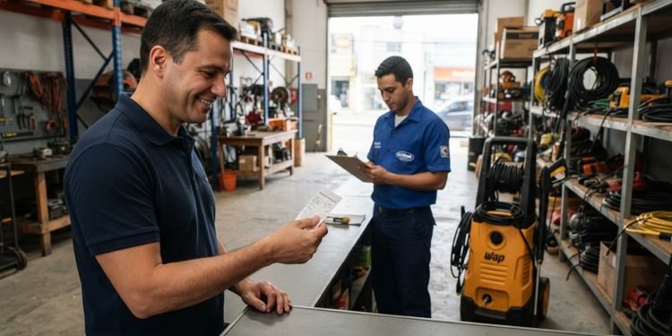 O recibo pode mostrar a data em que o equipamento voltou para a empresa responsável pelo aluguel