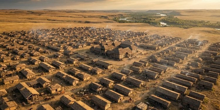 A disposição das construções mostra que o assentamento seguia uma organização muito além de moradias espalhadas