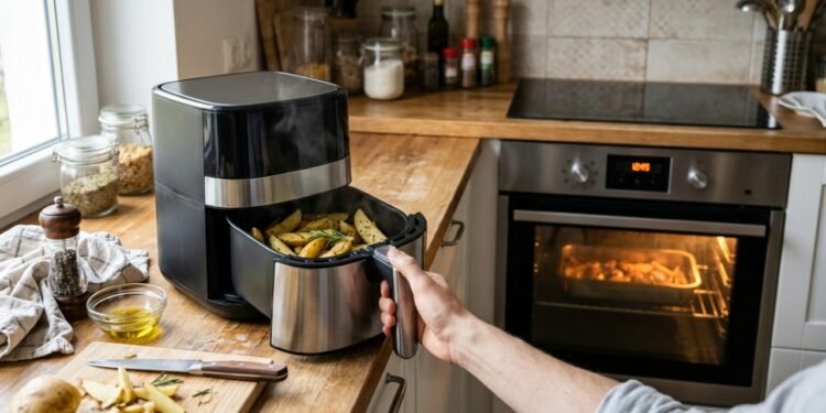 Quanto custa usar air fryer ou forno elétrico por 30 minutos