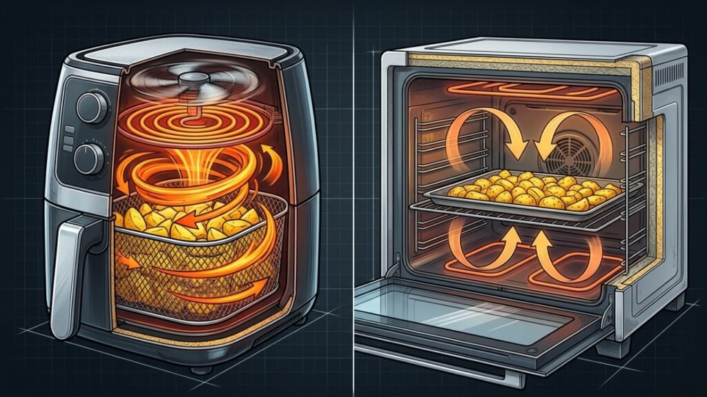 Quanto custa usar air fryer ou forno elétrico por 30 minutos