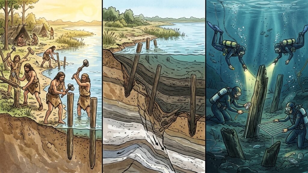 Madeira de 10.500 anos encontrada no Lago Arendsee