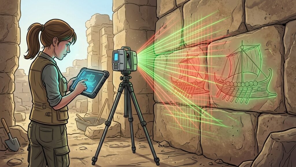 Como scanners revelaram navios gravados em Kition