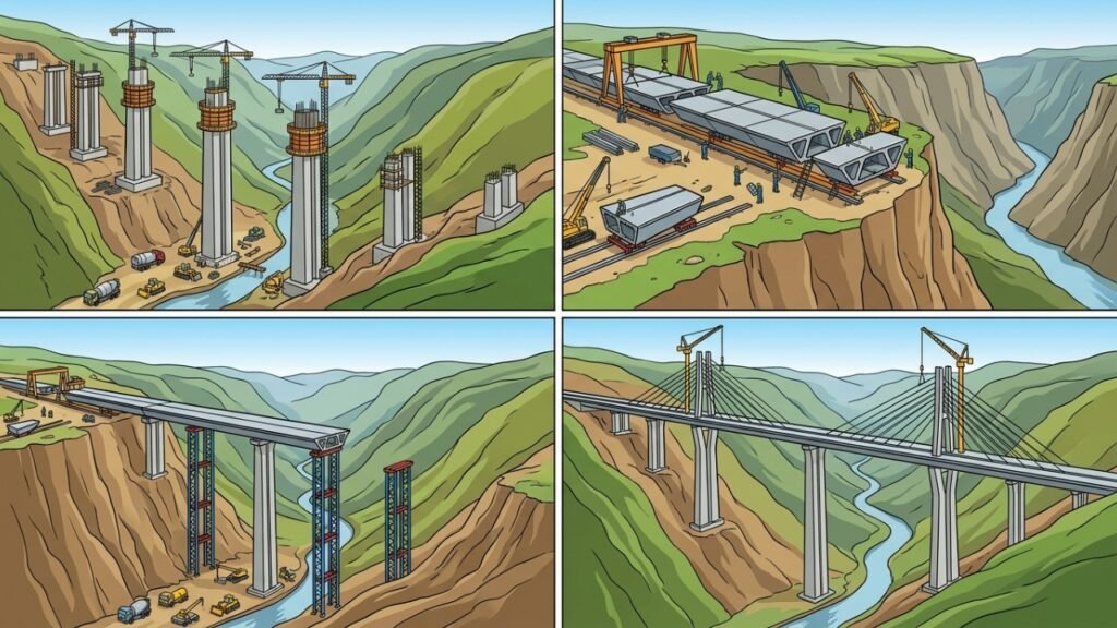 Viaduto de Millau atravessa vale com 343 metros de altura