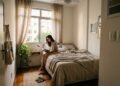 Posicionamento da cama em quartos pequenos