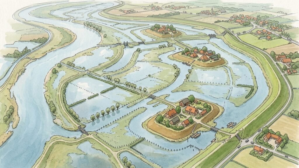 Como a Holanda devolveu espaço aos rios para conter enchentes