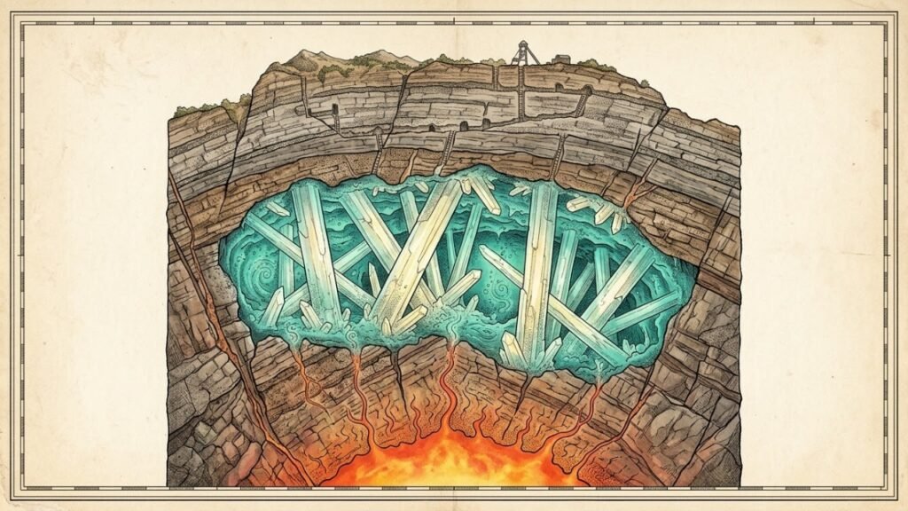 Como nasceram os cristais gigantes da caverna de Naica
