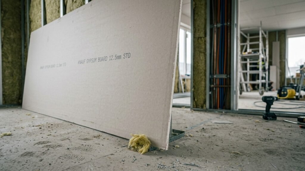 Isolamento acústico com lã de rocha em drywall