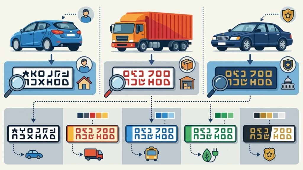 Significado das letras, números e cores das placas Mercosul