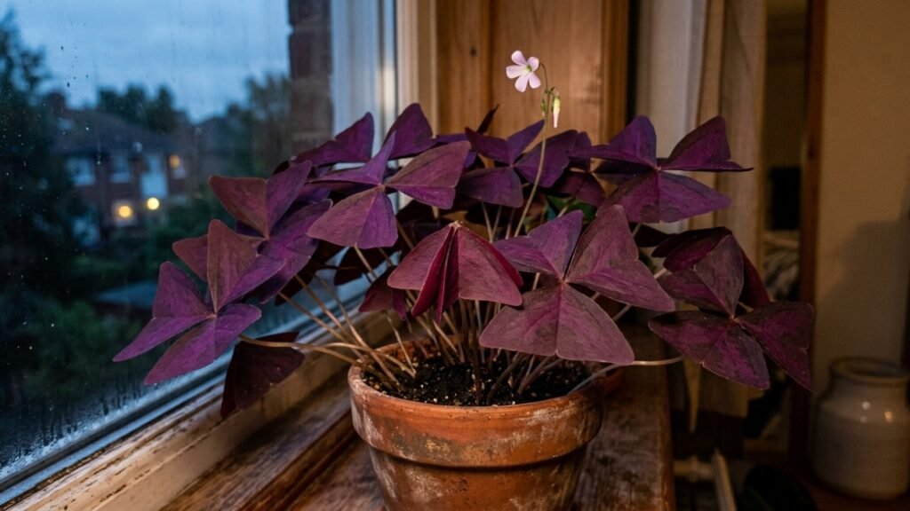 Movimento das folhas e cultivo do trevo-roxo