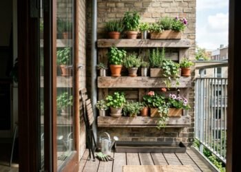 Jardim vertical com pallet para varandas pequenas