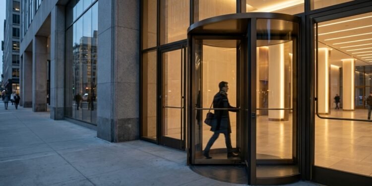 Funcionamento e utilidade das portas giratórias