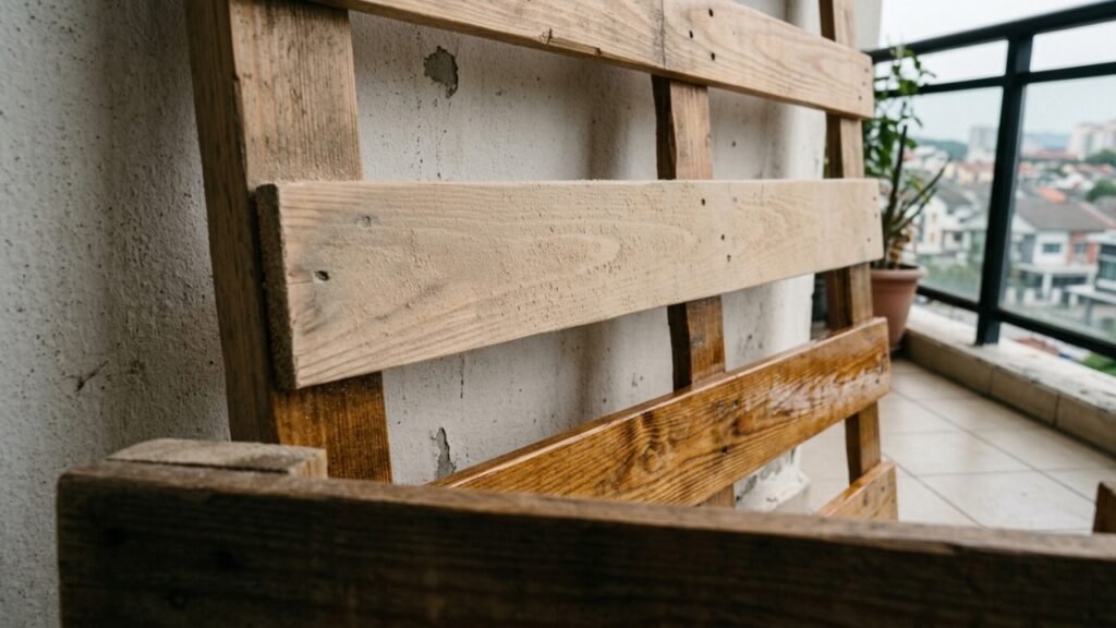 Jardim vertical com pallet para varandas pequenas