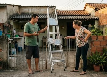 Um favor entre vizinhos se transformou em uma discussão sobre quem deve arcar com o prejuízo.