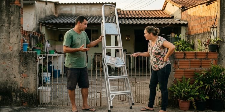 Um favor entre vizinhos se transformou em uma discussão sobre quem deve arcar com o prejuízo.