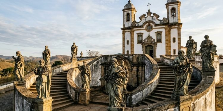 As esculturas preservam detalhes de uma época em que a arte religiosa marcava a paisagem das cidades mineiras - IMAGEM ILUSTRATIVA