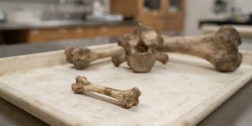 Os vestígios indicam que o animal não vivia simplesmente solto no ambiente ao redor