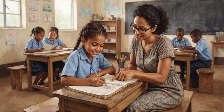 Uma sala de aula pode ser o começo de mudanças que continuam muito depois da primeira lição