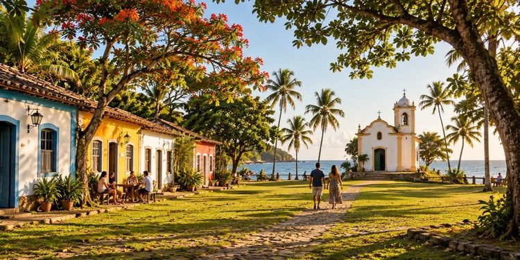 O charme das construções antigas se mistura ao movimento dos visitantes e à beleza do litoral - IMAGEM ILUSTRATIVA