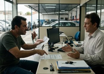 O contrato previa pagamento único, mas a revenda tentou alterar as condições depois da venda