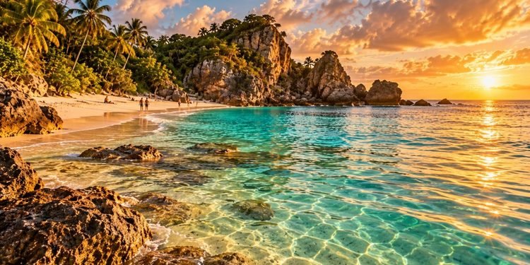 A combinação de falésias e mar tranquilo cria uma paisagem que atrai visitantes ao longo do ano - IMAGEM ILUSTRATIVA