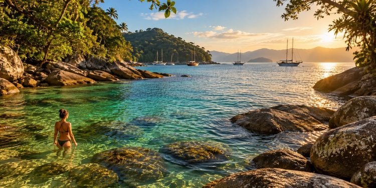 O acesso pelo mar ajuda a preservar uma rotina diferente da encontrada nas grandes cidades. - IMAGEM ILUSTRATIVA