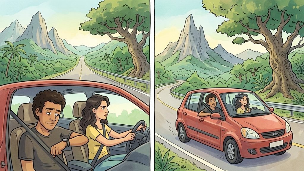 As expectativas sobre a duração do trajeto podem influenciar a forma como lembramos da viagem