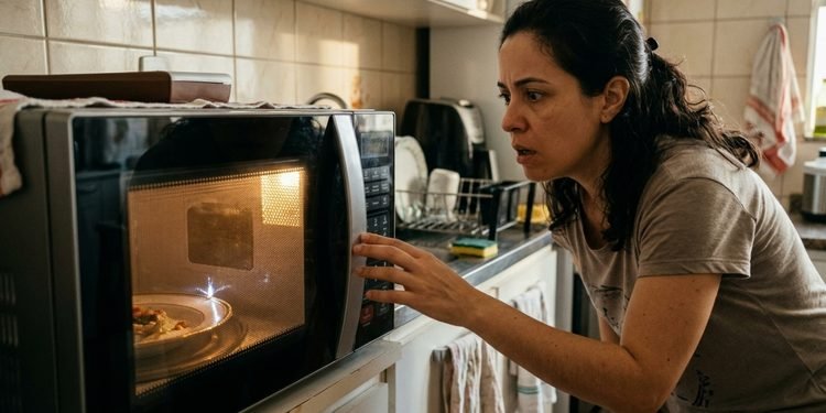 Pequenos detalhes na decoração da louça podem provocar uma reação inesperada durante o aquecimento.