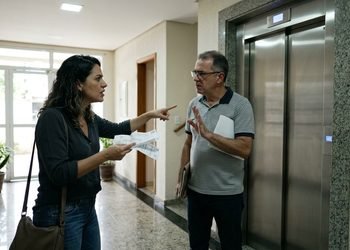 Inquilina paga R$ 320 extras por mês durante 14 meses, descobre que o dinheiro custeou a substituição completa do elevador e o proprietário recusa devolver porque ela também usava o equipamento
