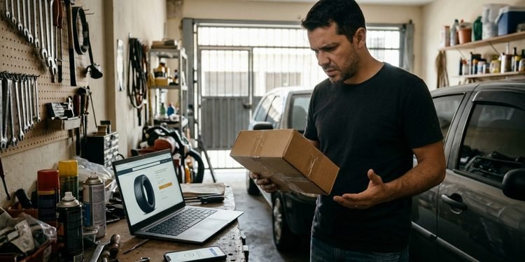 A confirmação de entrega entrou em conflito com as imagens registradas no dia do recebimento