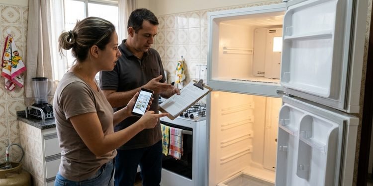 As fotos do anúncio mostravam um aparelho diferente daquele que a compradora recebeu