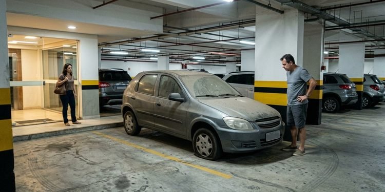 O que deveria ser uma parada temporária acabou se transformando em um problema para o condomínio.
