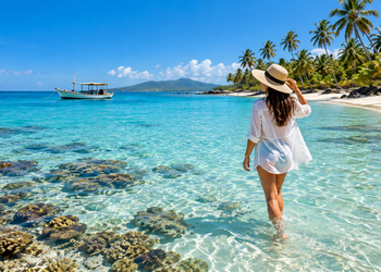 O movimento da maré transforma a paisagem e revela um cenário que encanta visitantes