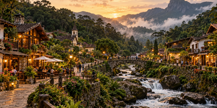 A combinação de vilarejos tranquilos e paisagens naturais cria um roteiro diferente pelas montanhas - IMAGEM ILUSTRATIVO
