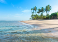 A maré baixa transforma parte do litoral e revela piscinas protegidas entre formações naturais - Créditos: depositphotos.com / Junot