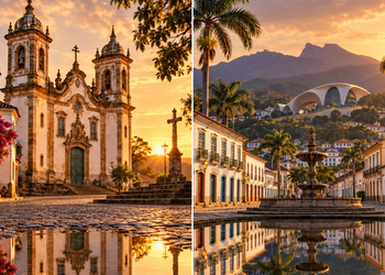 O roteiro conecta períodos diferentes da arquitetura e da história mineira em uma mesma viagem - Imagem ilustrativa