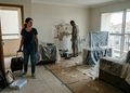 A infiltração trouxe prejuízos ao apartamento e uma discussão sobre quem deveria pagar pelos reparos