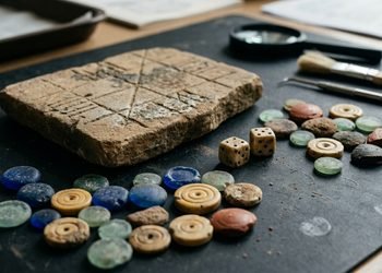 Os objetos encontrados revelam um lado mais descontraído da vida dos soldados na fronteira romana