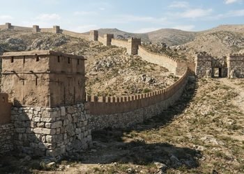 As fortificações mostram o esforço necessário para proteger uma cidade de grande importância política