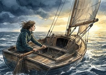 A frase de Louisa May Alcott para quem enfrenta dificuldades enquanto ainda está aprendendo a lidar com elas: “Não tenho medo das tempestades, pois estou aprendendo a navegar meu navio”