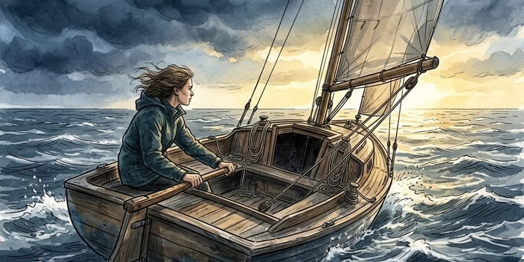 A frase de Louisa May Alcott para quem enfrenta dificuldades enquanto ainda está aprendendo a lidar com elas: “Não tenho medo das tempestades, pois estou aprendendo a navegar meu navio”