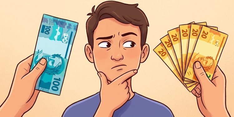 O chamado efeito da denominação ajuda a explicar por que notas maiores podem ser preservadas por mais tempo