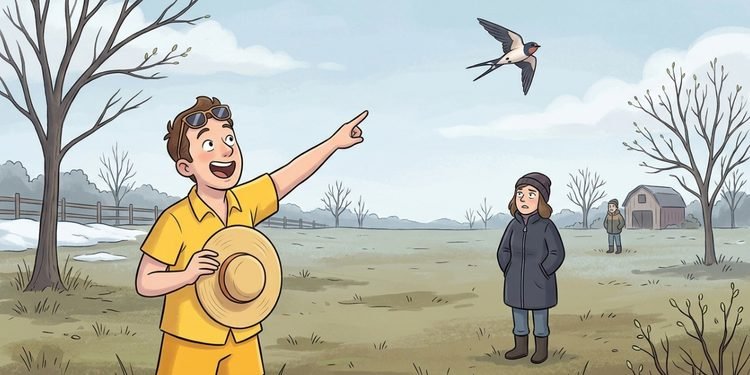 Um ditado popular mostra por que um único acontecimento não basta para confirmar uma mudança.