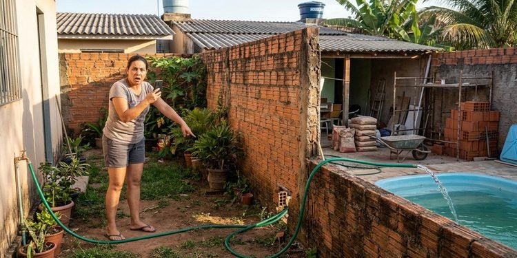 Uma autorização para usar um pouco de água terminou em uma despesa que a moradora não esperava