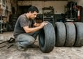A ordem de armazenamento pode registrar quantidade, marca, modelo e condições dos pneus deixados na loja