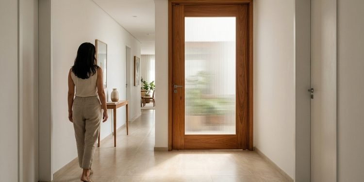 Uma mudança na porta pode ajudar a iluminar espaços que recebem pouca luz natural