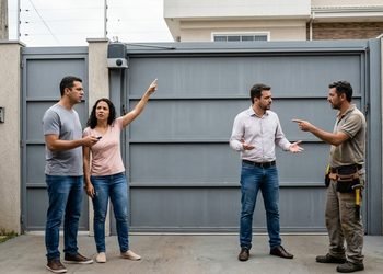 Casal paga R$ 12 mil por um portão automático, o motor para depois de 20 dias e vendedor e instalador começam a culpar um ao outro enquanto a garagem fica sem funcionar