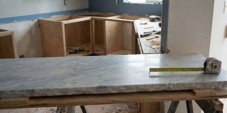O projeto e as medições registradas ajudam a comparar as dimensões contratadas com a pedra entregue