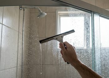 Retirar a água reduz a quantidade de gotas que secam diretamente sobre o vidro